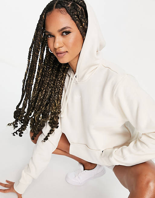 Women adidas Originals Essentials hoodie in oatmeal 