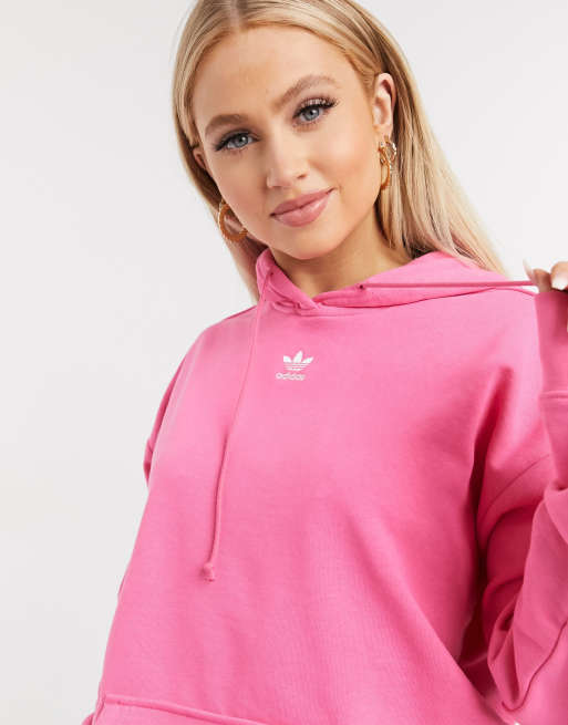 Ladies pink best sale adidas hoodie