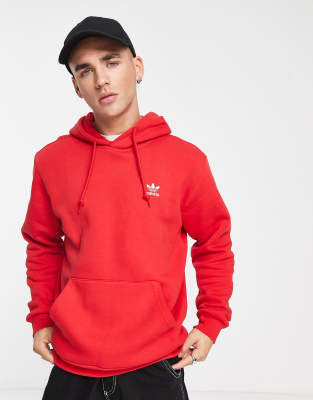 Adidas Originals Essentials Hoodie In Red ModeSens