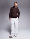 [adidas Originals] adidas Originals essentials hoodie in shadow brown S BROWN