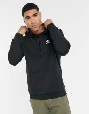 adidas originals essentials hoodie in black