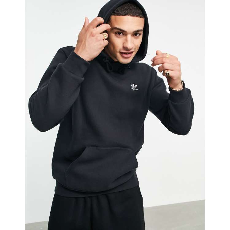 Adidas originals sweatshirt with embroidered small logo outlet black