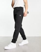 ASOS DESIGN elastic waist tailored pants in black