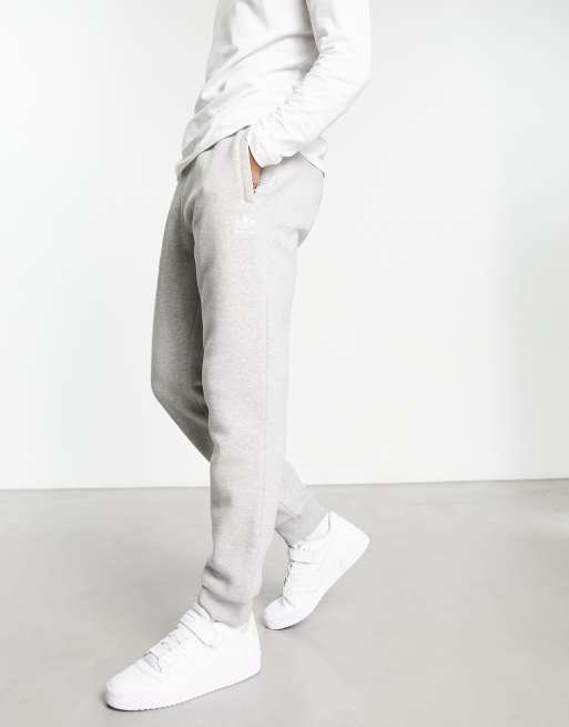 Buy adidas Light Grey Sportswear Essentials Fleece Regular Tapered Joggers  from Next Luxembourg