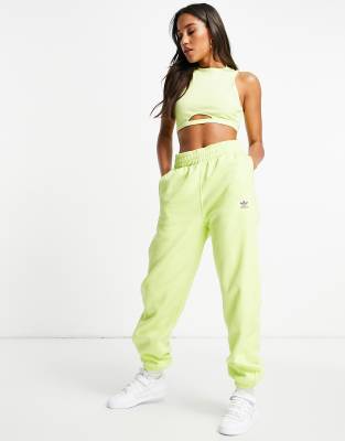 adidas Originals Essentials joggers in yellow