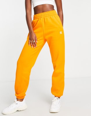 adidas Originals adidas Originals essentials joggers with logo in orange