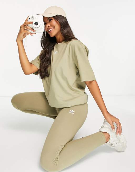 adidas Originals - Essentials - Kakigrønne leggings