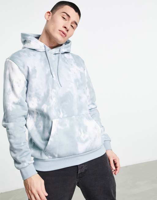 adidas Originals – Essentials – Kapuzenpullover in Grau mit Batikmuster