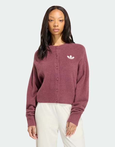 adidas Originals Essentials kardigan dzianinowy w kolorze burgundowym - view 1