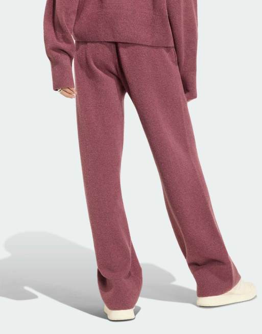 adidas Originals Essentials knit pant in burgundy, 2 of 4