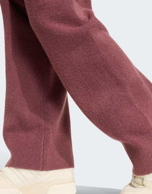 adidas Originals Essentials knit pant in burgundy, 4 of 4
