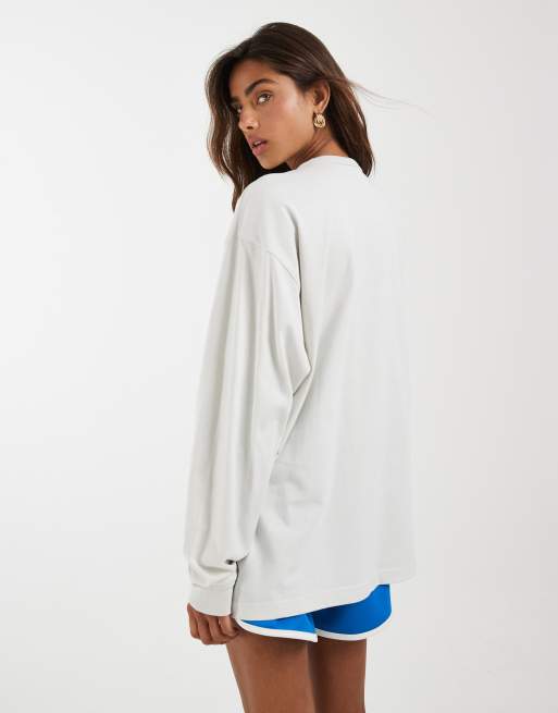 adidas Originals – Essentials – Langärmliges Oversize-Shirt in Orbit-Grau, 4 von 4