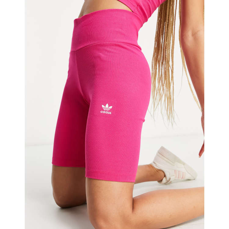 Adidas biker shorts pink on sale