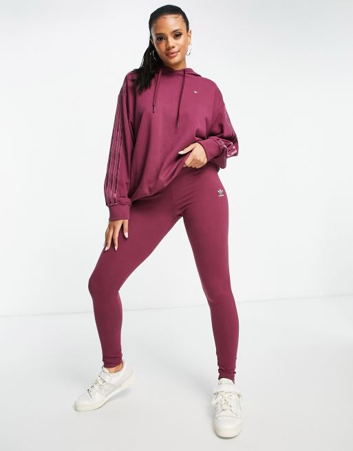 adidas Originals – Essentials – Leggings in Karmesinrot
