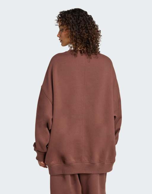 adidas Originals Essentials linear oversized crew sweatshirt in