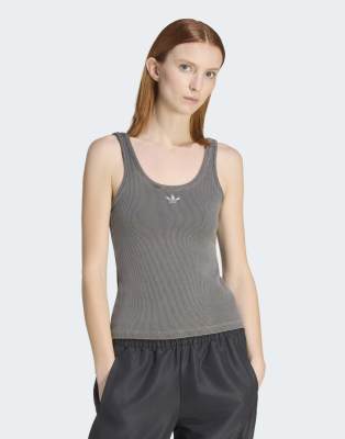 adidas Originals - Essentials - Lineares Tanktop in Schwarz