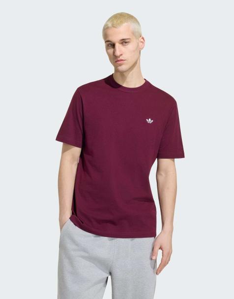 adidas Originals essentials logga t-shirt i maroon - view 1