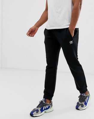 adidas Originals essentials logo joggers in black