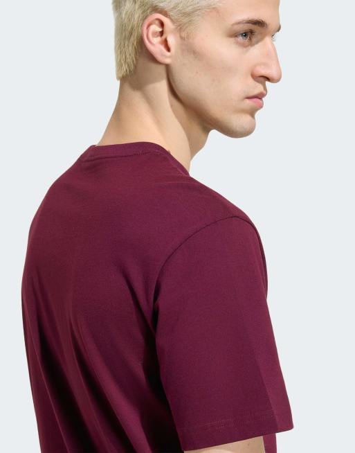 adidas Originals Essentials Logo T-Shirt in Burgunderrot, 4 von 4
