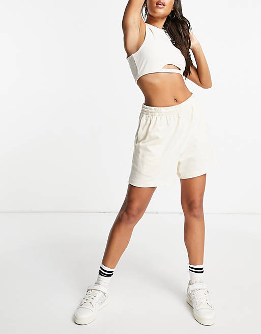 Sportswear adidas Originals Essentials longer length shorts in oatmeal 