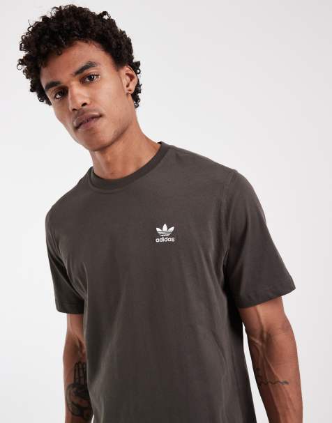 adidas Originals Essentials loose fit t-shirt in khaki - view 1