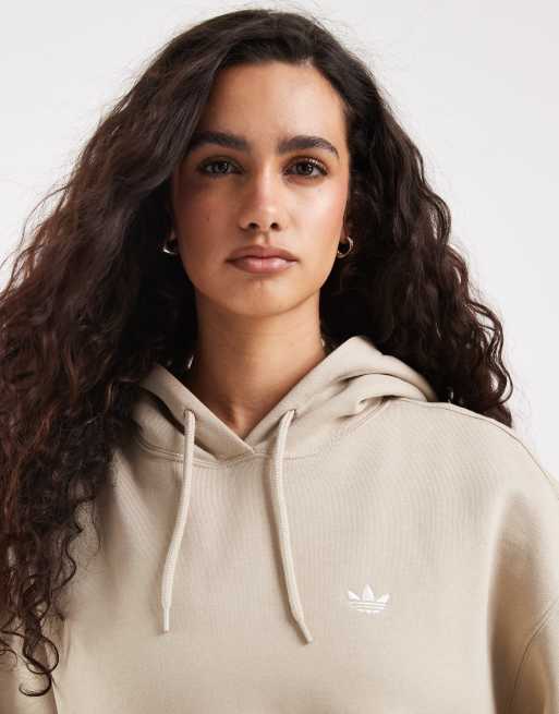 adidas Originals – Essentials – Oversize-Kapuzenpullover aus Fleece in Khaki Three, 2 von 4