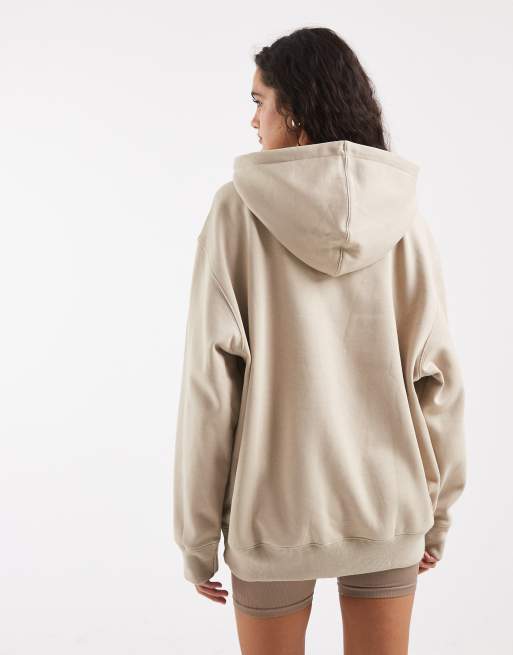 adidas Originals – Essentials – Oversize-Kapuzenpullover aus Fleece in Khaki Three, 4 von 4