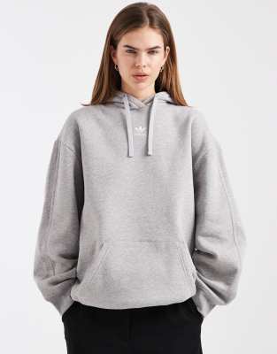 adidas Originals - Essentials - Oversize-Kapuzenpullover in Grau
