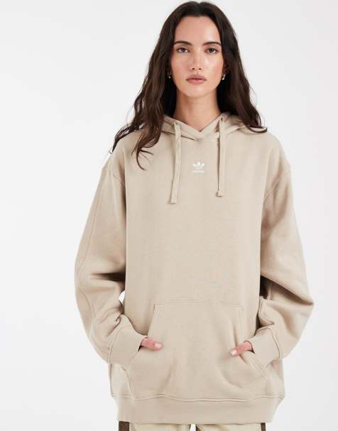adidas Originals – Essentials – Oversize-Kapuzenpullover in Steinbeige - view 1