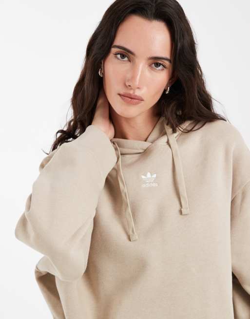 adidas Originals – Essentials – Oversize-Kapuzenpullover in Steinbeige, 3 von 4