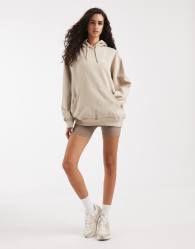 adidas Originals Essentials oversized fleece hoodie in khaki three