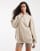 adidas Originals Essentials oversized fleece hoodie in khaki three