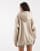 adidas Originals Essentials oversized fleece hoodie in khaki three