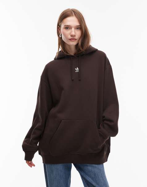 adidas Originals - Essentials - Oversized hoodie in bruin - view 1