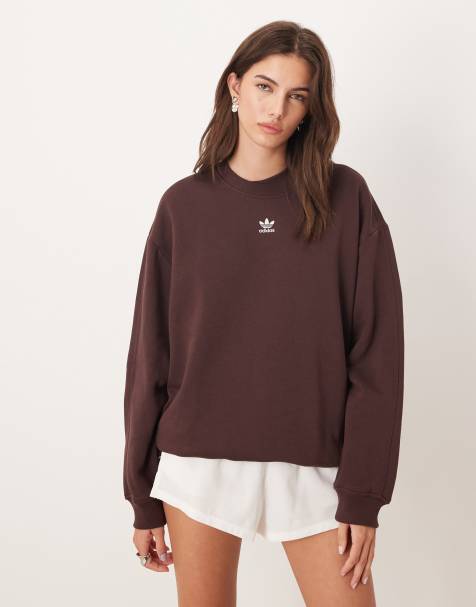 adidas Originals Essentials oversized sweatshirt in brown - view 1