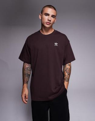 adidas Originals Essentials oversized t-shirt in brown