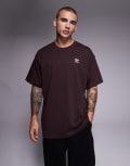 [adidas Originals] adidas Originals Essentials oversized t-shirt in brown L SHADOW BROWN