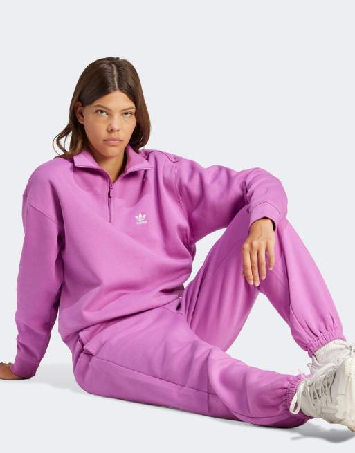 adidas Originals Essentials Pantalon de jogging en polaire Violet ASOS