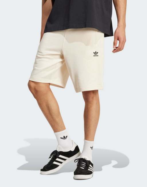 adidas Originals - Essentials - Pantaloncini bianco wonder con trifoglio