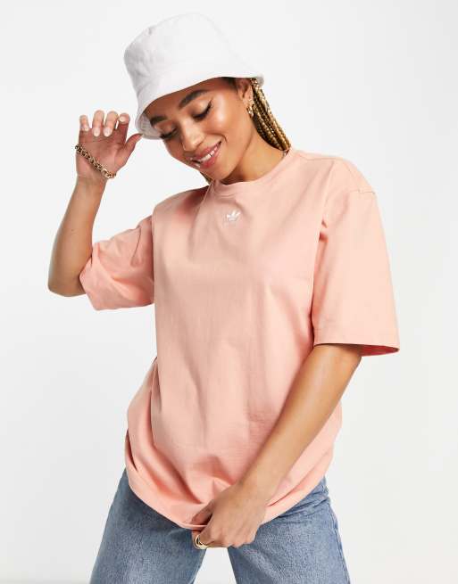 adidas Originals – Essentials – Pudroworóżowy T-shirt 
