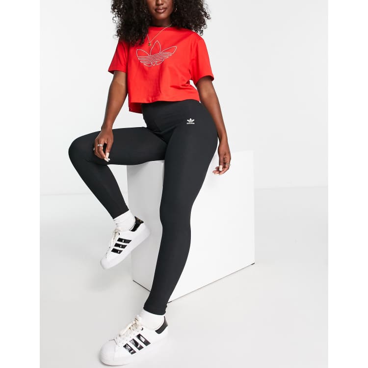 adidas Originals essentials ribbed legging in black