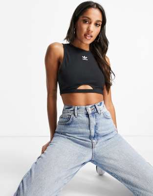 adidas ribbed crop top