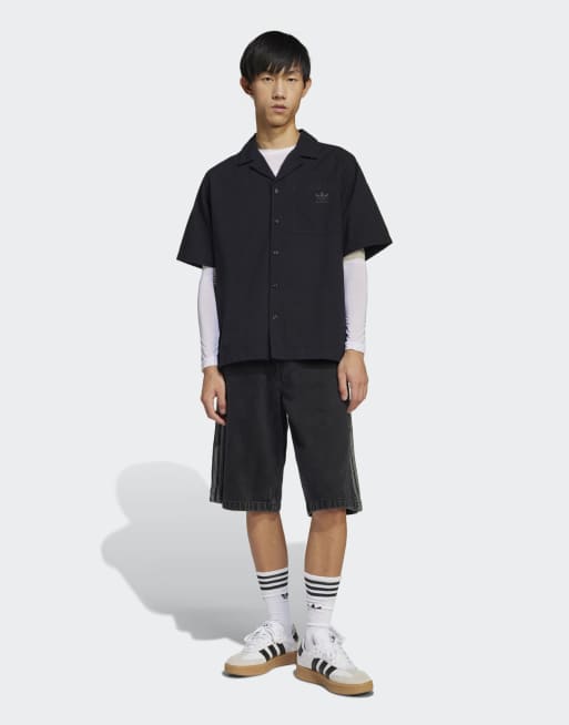★adidas originals★ESS SEERSUCKER S.SLEEVE SHIRT★追跡可 ADIDAS Essentials Seersucker Short Sleeve Shirt JD2456