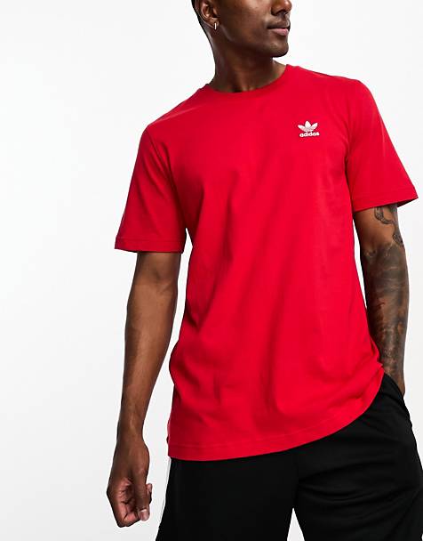 adidas Originals Essentials short sleeve t-shirt in red