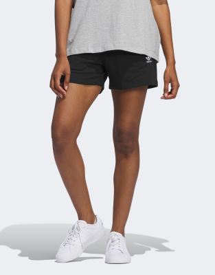 Adidas Originals Essentials Trefoil Logo Shorts In Black