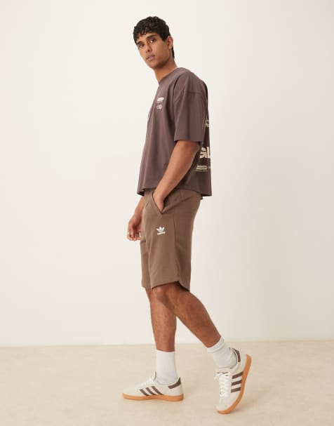 adidas Originals Essentials shorts in brown - view 1