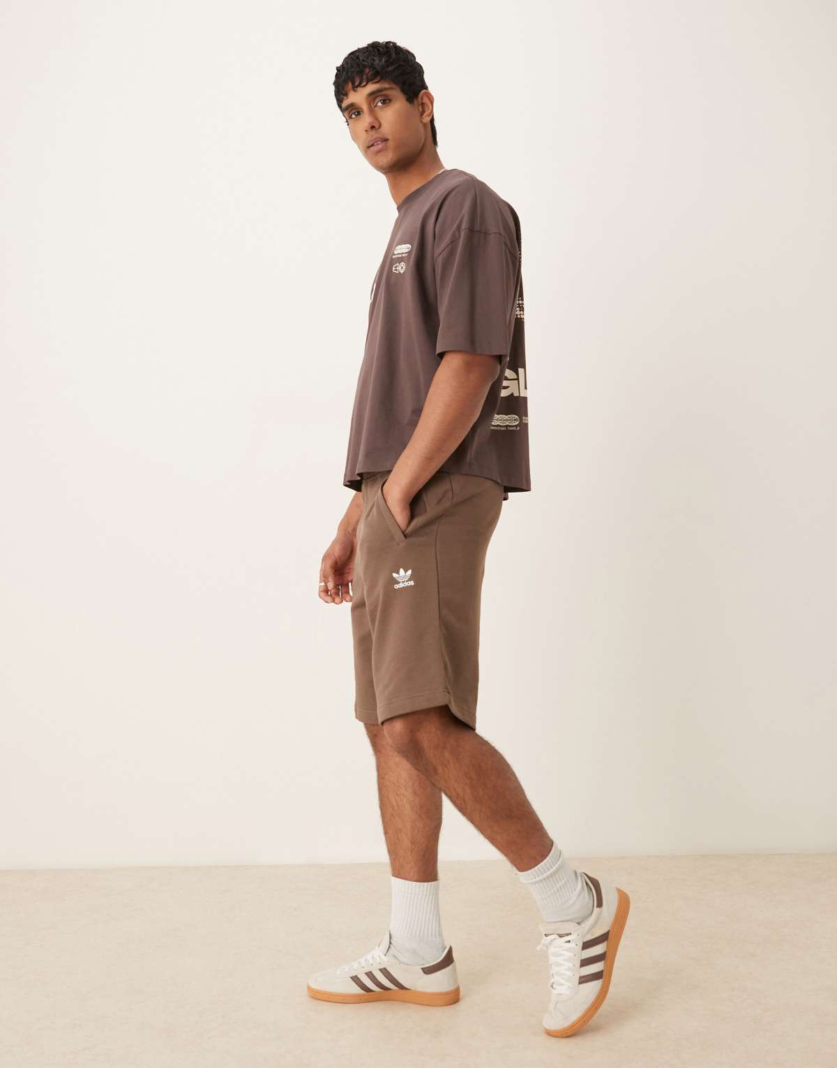adidas Originals Essentials shorts in brown