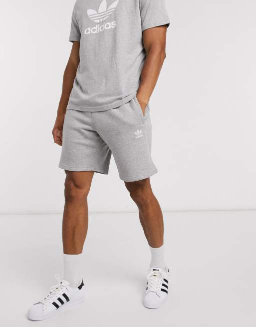 adidas Originals essential legging shorts in gray