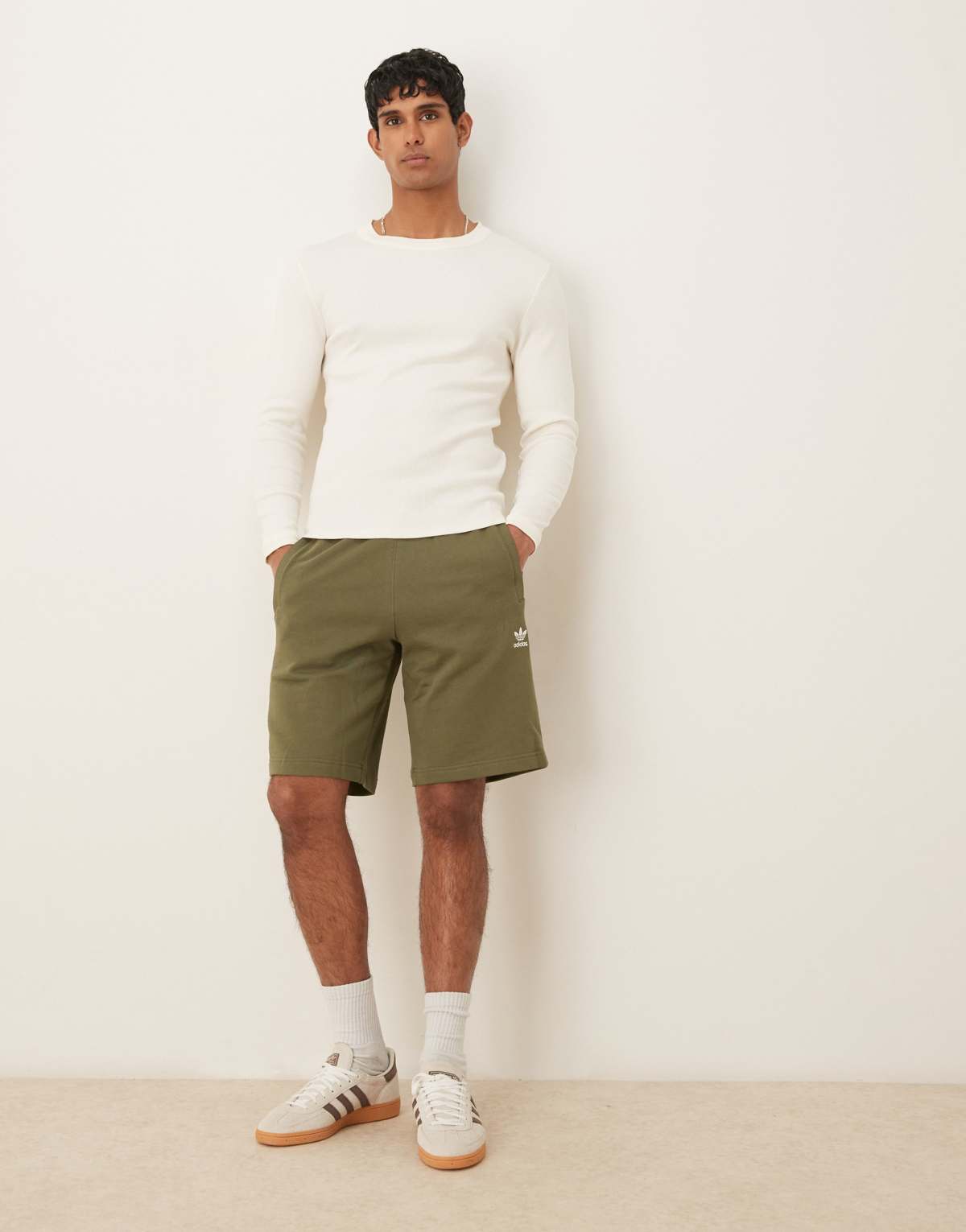 adidas Originals Essentials shorts in khaki