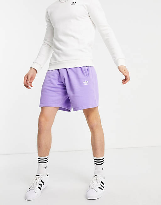 Shorts adidas Originals essentials shorts in light purple 